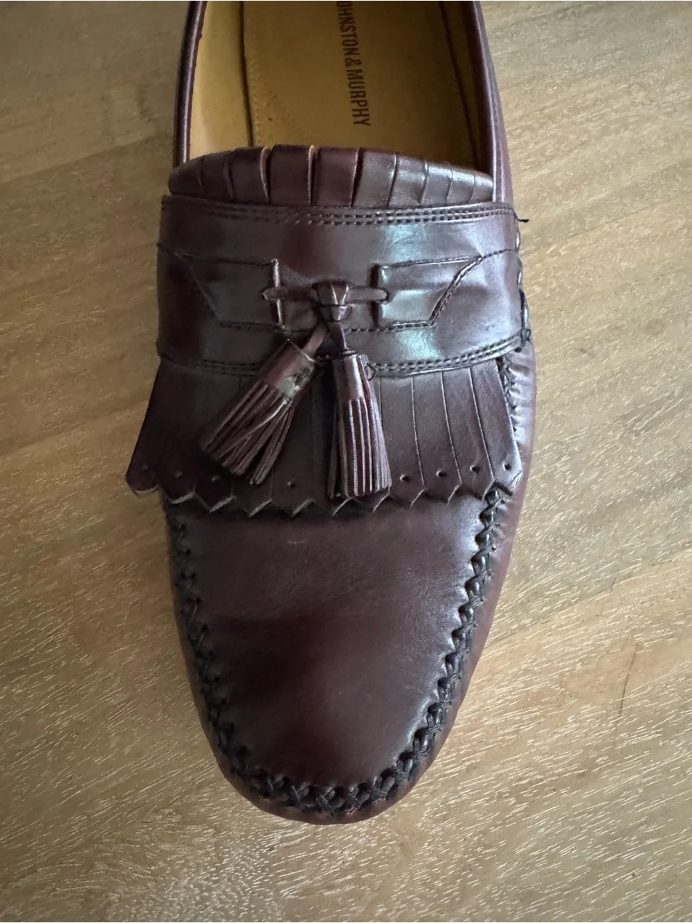Men's Brown Leather Tassel Kiltie Loafers